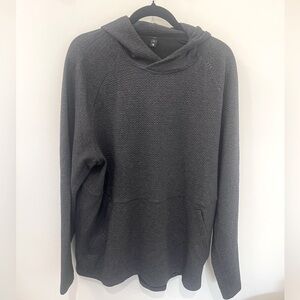 Men’s Lulu Lemon textured double knit cotton hoodie